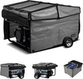 VEVOR Generator Running Cover 34 x 26 x 21 Inch Waterproof Universal for Most Generators 3500-12000 Watt Generator Tent while running with Heavy Duty Thicken 420D Oxford Fabric Grey