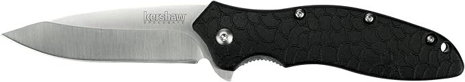 Kershaw Oso Sweet EDC Pocketknife 3 8Cr13MoV Steel Drop Point Blade Assisted Folder Opening with Flipper Liner Lock System Black &amp Camshaft Pocket Knife 3 4Cr14 Steel Blade