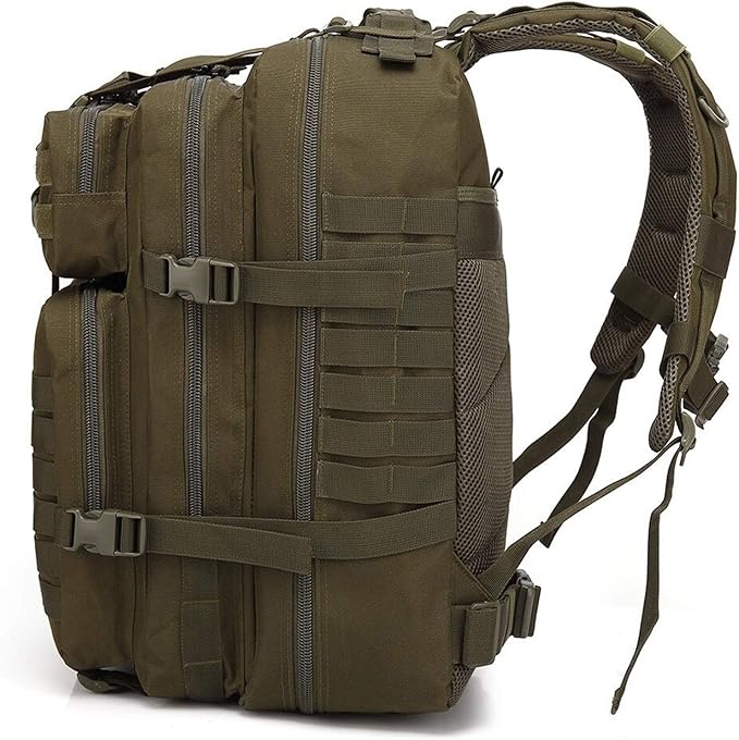 Jungle Leopard 50L Nylon Waterproof Trekking Fishing Hunting Bag Backpack Outdoor Military Rucksacks Tactical Sports Camping Hiking (Color : TBP001Army Green)