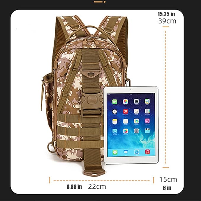 Daypack Military MOLLE Backpack Rucksack Gear Tactical Assault Pack Bag Fishing Backpack for Hunting Camping Trekking(Green)