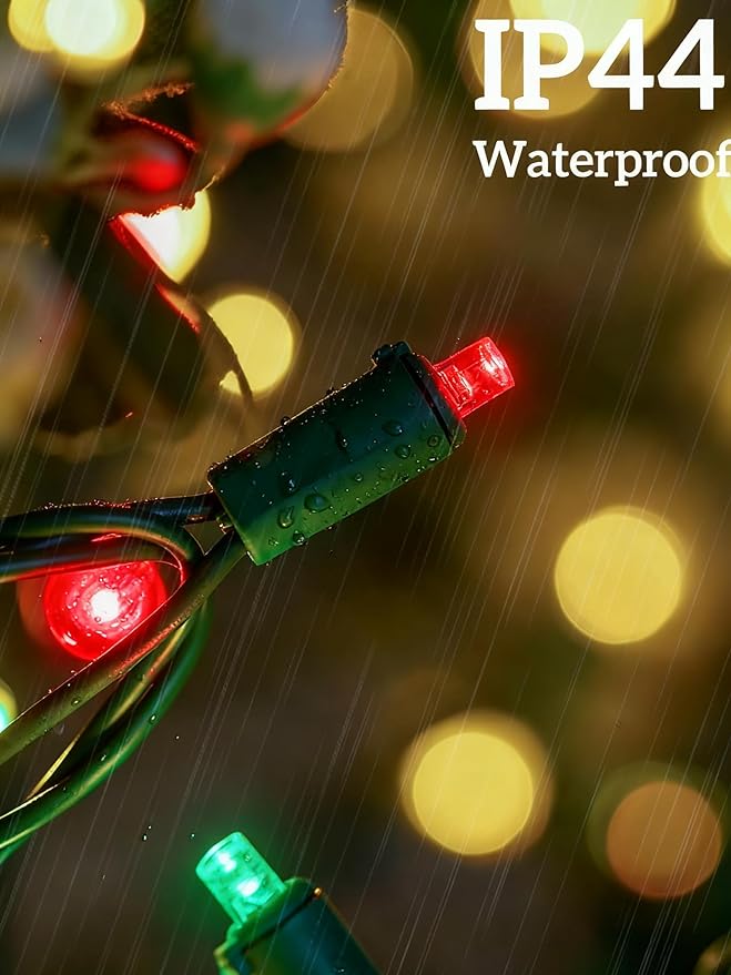 Led Christmas Net Lights for Bushes 132LED 6FT x 6FT Connectable UL Certified Net Lights for Bushes Tree Shrubs Xmas Trunk Green Wire Christmas Decorations