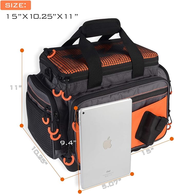 KastKing Fishing Gear &amp Tackle Bags - Saltwater Resistant Fishing Bags - Fishing Tackle Storage Bags