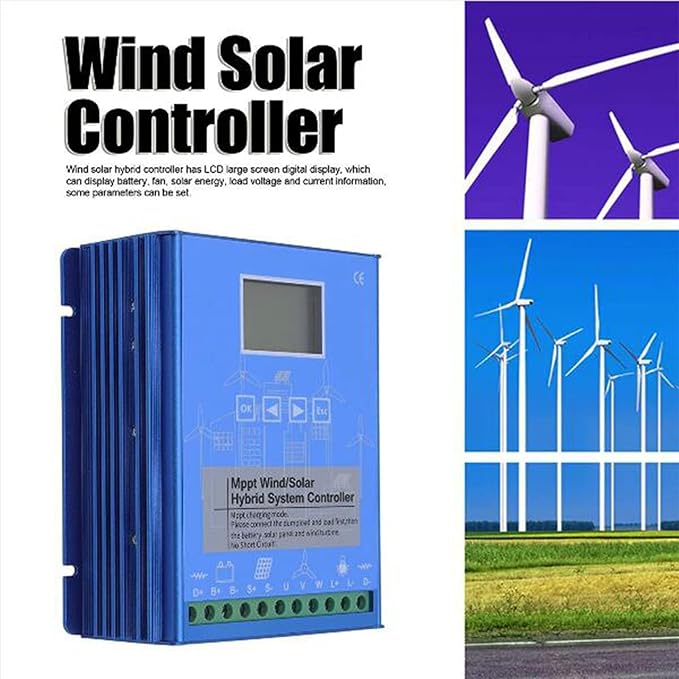 16000W Smart Hybrid MPPT Controller for Wind &amp Solar 12V-220V with Bluetooth/Wi-Fi APP Monitoring LCD Display and Adjustable Charging Parameters220v