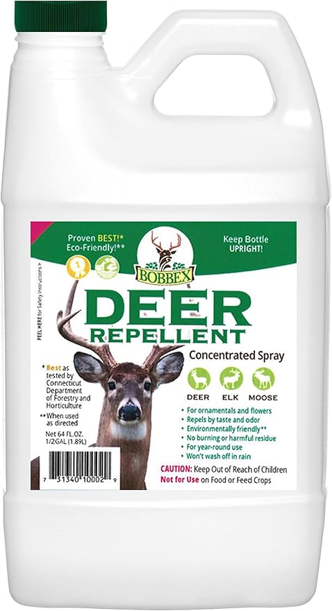 Concentrated Deer Repellent - Bobbex | Deer Elk and Moose Deterrent Concentrate (64 oz.) UB-U9NT-KE8U
