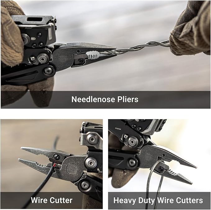 NEXTORCH PIONEER 14-IN-1 Multi-tools Full-SizeVersatile Multi-tool Set with Scissors Needle Nose Pliers Pocket Clip Multi-tool