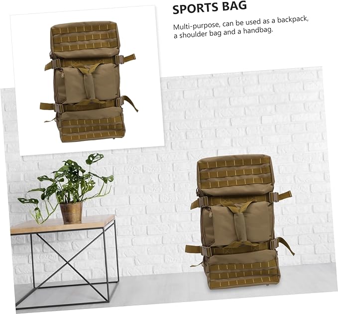 KOMBIUDA Expandable Travel Backpack Multi-functional Shoulder Handbag Hiking Backpack Suitcase Large Capacity Outdoor Game Bag