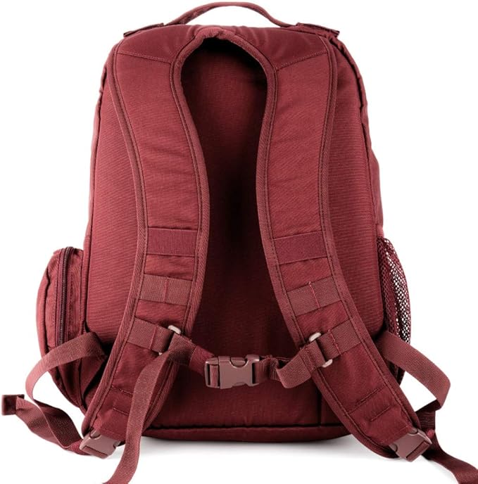 LA Police Gear LAPG Commuter Backpack Hydration Compatible Small Backpack - Maroon