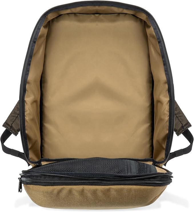 Xtreme Sight Line ~ Versa Backpack ~ Removable Faraday Sleeve fits up to a 16 Laptop ~ Heavy-Duty Lightweight Foam Padded &amp Multiple Large Compartments ~ 1000D Nylon/Spacer Mesh ~ Coyote Brown
