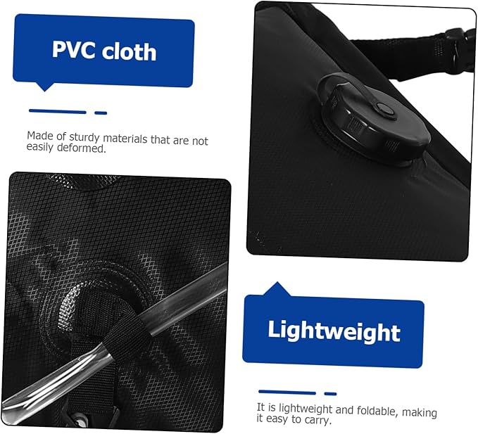 Solar Shower Bag with Removable Hose Off Switchable Shower for Camping Hiking Beach Travel Versatile Design