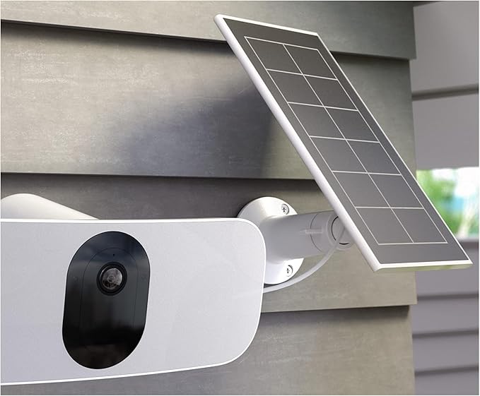 Arlo Solar Panel Charger VMA5600B Works with Arlo Pro 5S 2K Pro 4 Pro 3 Floodlight Ultra 2 Ultra and Go 2 Cameras (Renewed)
