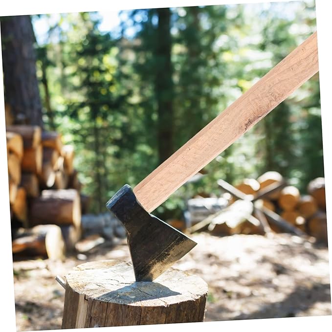 LIFKOME 2pcs Wooden Handle Replacement for Axe Broad Hatchet Handle Easy to Install and Practical