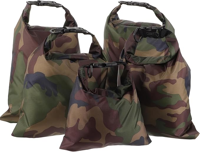 5pcs Waterproof Dry Bag Set with Multi-size (1.5l/2.5l/3l/3.5l/5l) Water-resistant Storage Pouches for Camping Kayaking Fishing and Outdoor Activities