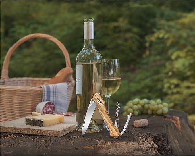 Victorinox Wine Master Olive With Pouch For the Wine Connoisseur in Olive Wood 5.1 inches