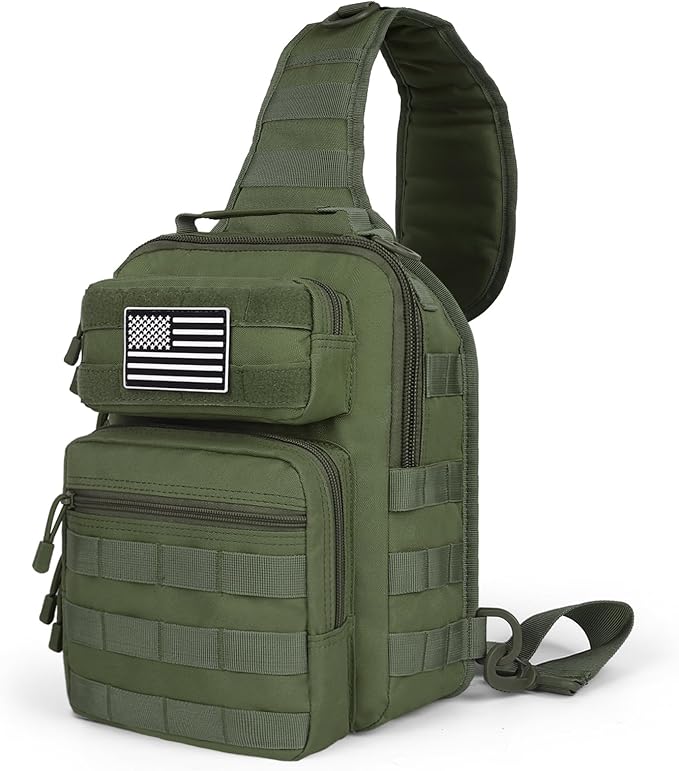 HAOMUK Tactical Sling Bag Backpack Military Rover Shoulder Sling Pack Small EDC Crossbody Chest Bag for Men