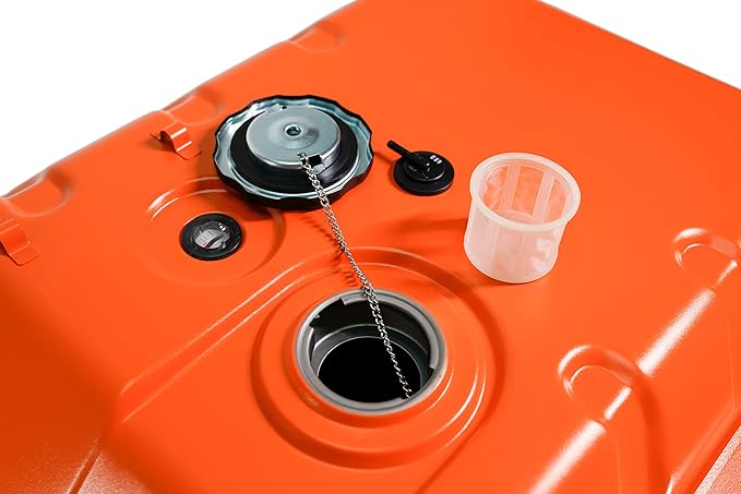 JMCHstore OEM Metal Generator Gas Fuel Tank for Generac GP5500 GP6500 RS5500 RS7000E GP7500E RS8000E XT8000E XT8500EFI 0H7510A / 0H75100SRV 5500w 6500 6500w 7500 389cc OHV Portable Generator Orange
