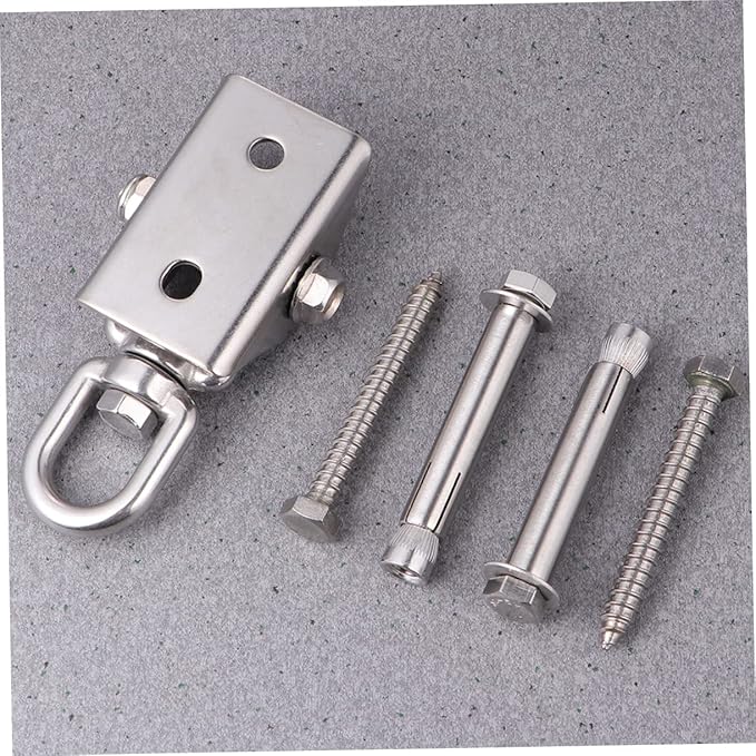 BESPORTBLE Swing Fixed Hook Stainless Steel Ceiling and Wall Mounting Swing Chair Hook Rotating Fixing Wear-Resistant Seal