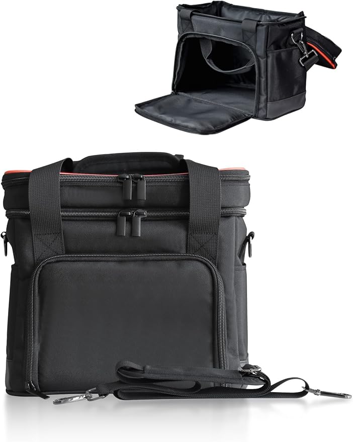 Carrying Case For Jackery Explorer 160/240/300 Portable Power Station BagWaterproof Fabric Multi-Layer StorageUpper Compartment For Storing Charging AccessoriesCharge By Opening The Front Pocket