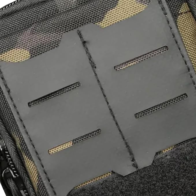 Multipurpose EDC Utility Gadget Pouch Molle Hip Waist Belt Bag Universal Cell Phone Holster Outdoor Wallet Nylon Case Camping Hiking Gear Tool Organizer (B)