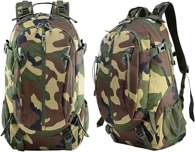 Outdoor Camouflage Backpacks Men's New Oxford Large Capacity Sports Cloth Waterproof Bag Tactical Backpack(Jungle camo)