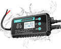 10A Waterproof Boost MPPT Solar Charge Controller Solar Panel for LiFePO4 Gel Batteries Solar Charge 48 Volt Golf Cart BatteriesElectric Bike Electric SkateboardElectric Surfboard Batteries etc