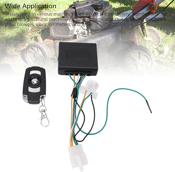 Gasoline Generator Remote Control Kit Rubber Plastic Start Stop Controller Switch Kit for Single Cylinder Air Cooled Gasoline Generator 2 to 3kw