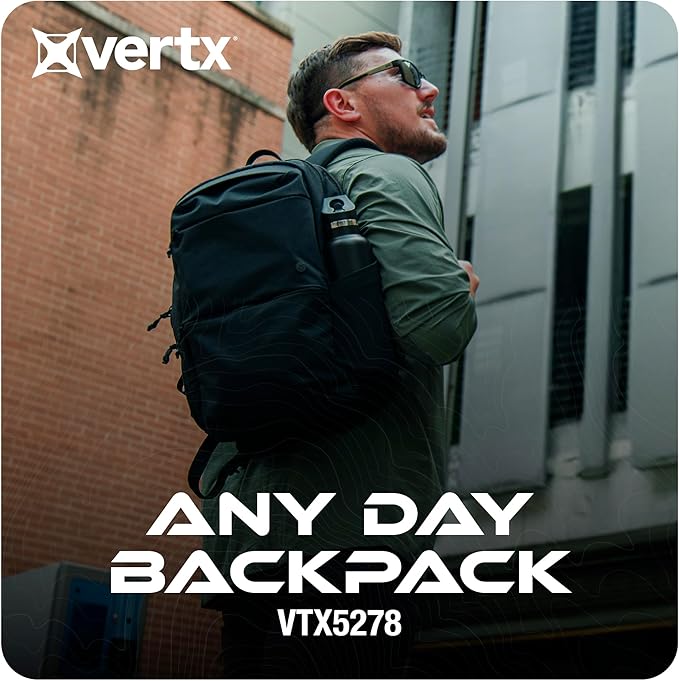 Vertx Any Day Backpack with Tactical Design Versatile Storage Durable Material and Comfortable Straps for Everyday Use Wolf Grey - One Size