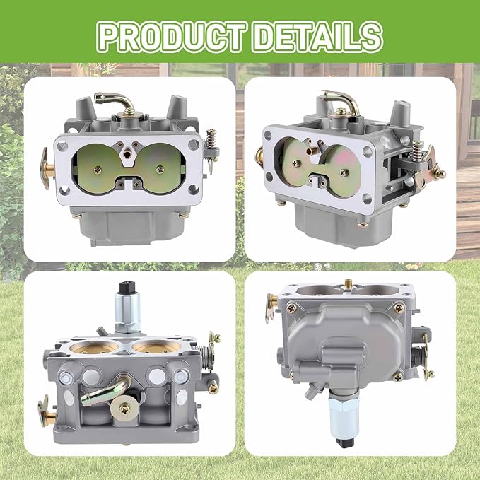 0K1588 RV Two-Barrel Generator Carburetor for 0F9035 0G4612 0K1588 + 90mm High Capacity Extended Duty Oil Filter 070185E for 0K06950SRV Generac