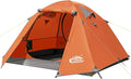 2-3 Person Backpacking Tent with Double Door 2 Vestibule Waterproof Windproof Lightweight Easy Set Up 3 Season 2 Man Two Person Tent for Camping Hiking Motorcycle Mountaineering with UPF 50+