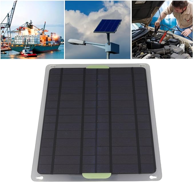 TOPINCN 20W 12V Solar Panel Kit Solar Charging Panel Solar Panel Car Battery Charger Trickle Charger Maintainer for Car Boat Motorcycle Automotive RV Home System