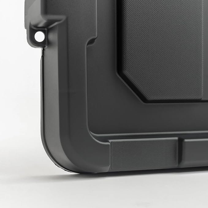 76Qt/19 Gal. Heavy Duty Plastic Storage Bins with Lockable Lids - Stackable Latching Totes for Tools Seasonal Items Sports Equipment Black
