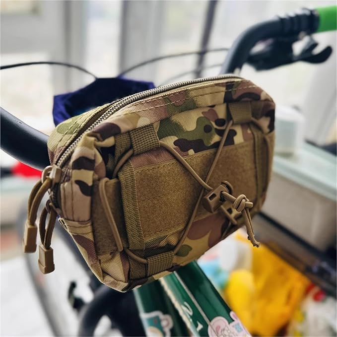 Molle Waist Bag Tactical Pouch First Aid Tool Gear Outdoor Sports Hunting Accessories(TAN)