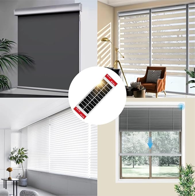1pcs Solar Panel 1.3W5.5V Suitable for Electric Blinds Smart Blinds USB-C Plug Mobile Solar Power Generation Installed on Window Solar Power Panel