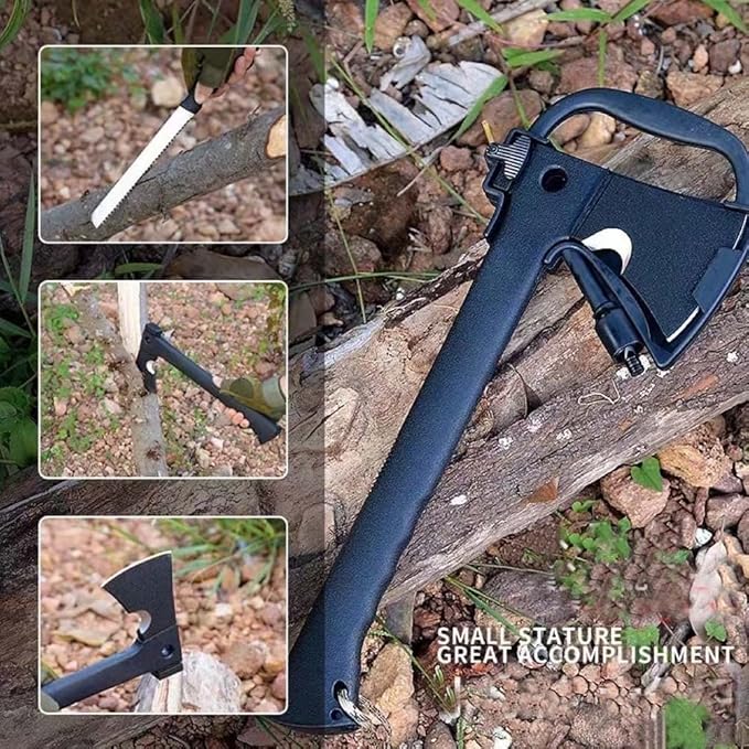 Outdoor Camping Multi-Purpose Axe Forest Wild Escape Self-Defense Chopping Firewood Axe