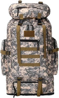 80L/100L Mountaineering Tactical Backpacks Outdoors Hiking climbing Camping Travel Bags(ACU(100L))