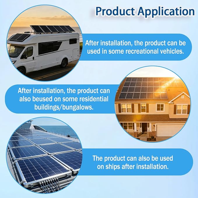 10 Pcs Solar Panel Mounting Brackets Rails KitMetal Solar Panel Mounting BracketsSolar Panel Mid Clamps for Securing All Standard Sized Photovoltaic FramesSolar Panel Installation