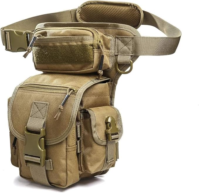 ANTARCTICA Waterproof Military Tactical Drop Leg Pouch Bag Type B Cross Over Leg Rig Outdoor Bike Cycling Hiking Thigh Bag