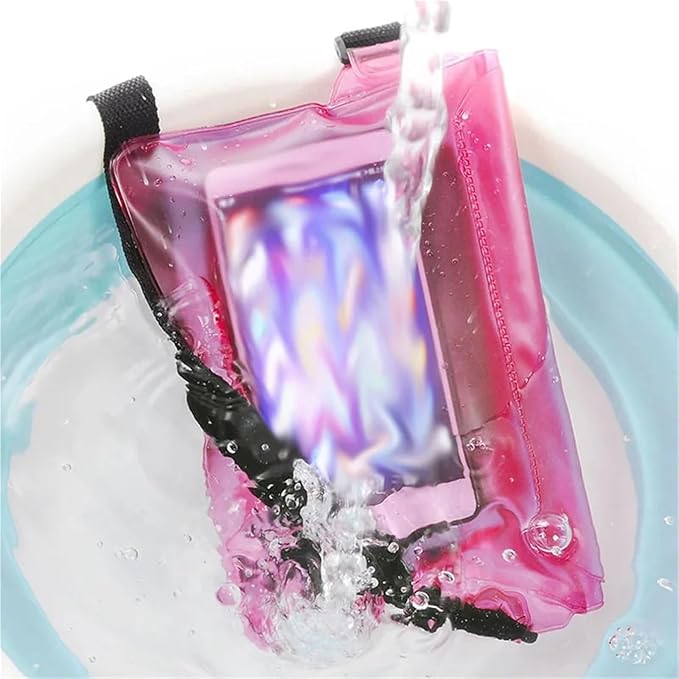 Waterproof Dry Bag Waterproof Swimming Diving Bag PVC Beach Drifting Diving Waist Pack Shoulder Bag Underwater Mobile Phone Case Outdoor Dry Bag for SwimmingBoating(Blue)