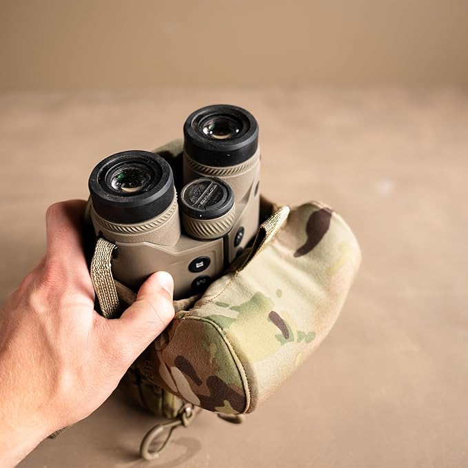 Eberlestock Bravo Modular Bino Pack – Magnetic-Free Hunting Binocular Harness with Quiet Shock Cord Closure – MOLLE Compatible – Breathable Air-Mesh Straps – Mountain Large