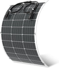 Viewsun Flexible Solar Panel 100 Watt 16BB Mono Cell Fiberglass Bendable Solar Panels Lightweight &amp Urtra-Thin for RV Camping Boat Balcony Roof YachtUneven Surface