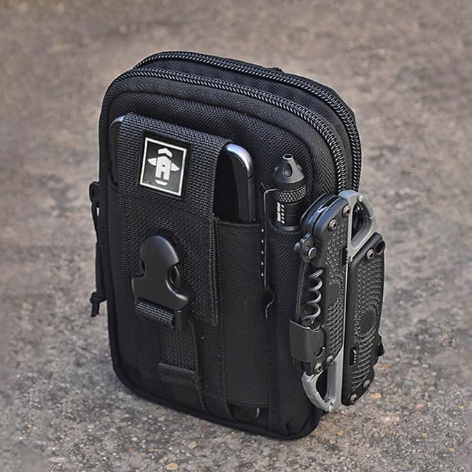 Tactical Waist Pack Molle EDC Cell Phone Bag Multifunctional Men's Shoulder Crossbody Bag Outdoor Toolkit Storage Bag