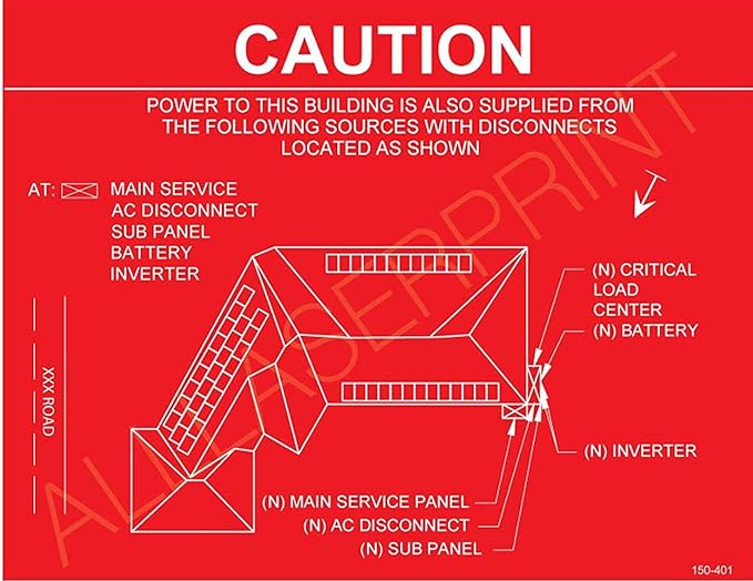 Imprue Solar Placard- Custom Solar map Laser Engraved Premium Placard with red Background White Lettering- 6 X 6