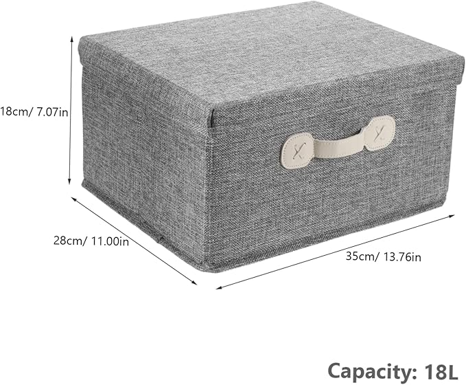 BESTOYARD Cloth Storage Bin Wear-resistant Clothing Organizer Lid for Bedroom Multi-functional Use for Clothes Toys and Books Stylish Storage for Home