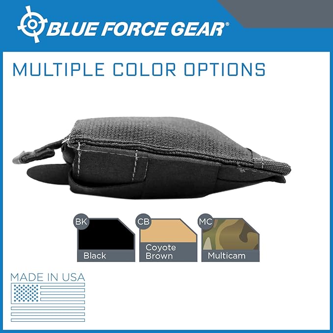 Blue Force Gear MOLLE Dump Pouch - Multipurpose Compact Utility Drop Bag - 3 L x 3 W x 3.5 H