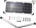 FM123 10 Watt Solar Panel Kit Fit for Mighty Mule Automatic Gate Openers Black Cell MM571W MM371W 571W MM271 MM371W MM360 MM560 MM562 FM350 MM260 MM560 FM200 FM350 FM500 FM502 FM700