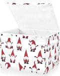 senya Christmas Baskets Collapsible Storage Bins with Lids Christmas Gnomes Storage Boxes Clothes Baskets for Organizing