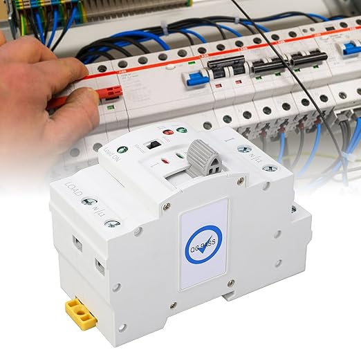 2P 63A Automatic Transfer Switch ATS Backup Generator Changeover Switch with Millisecond Power Switching for Household 110V Power Supply