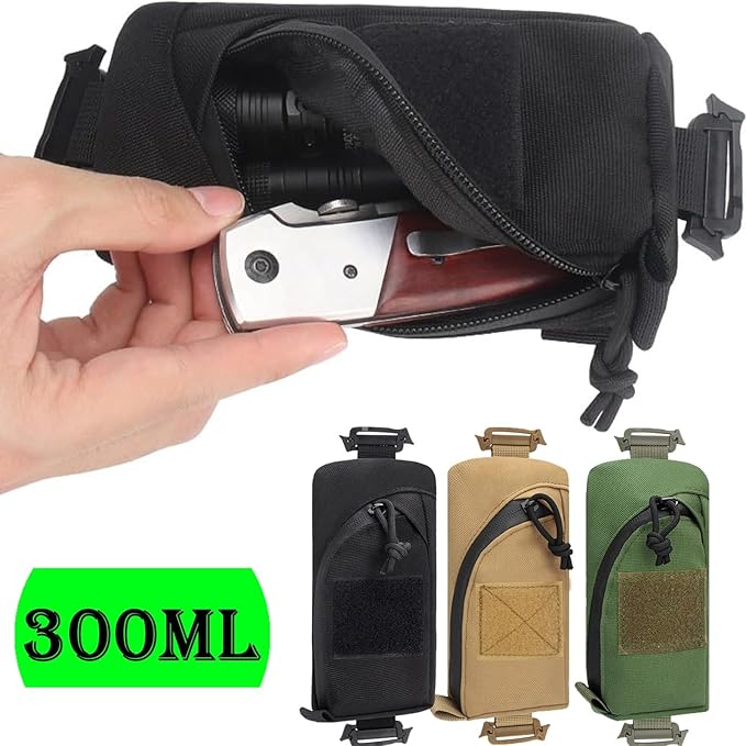 Backpack Shoulder Strap Accessory Pouch Tactical Molle Bag Multifunctional Military EDC Tool Pockets Small Compact Pouch