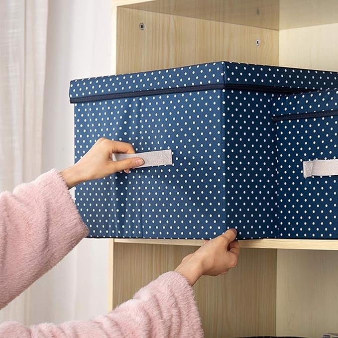 Storage Boxes Oxford Cloth Storage BoxFoldable Storage Box with Lidfor Storing ClothesToys SnacksCamping Storage Box50 X 40 X 30cmPack of 2/3/4 (Style 2 Pack of 2)