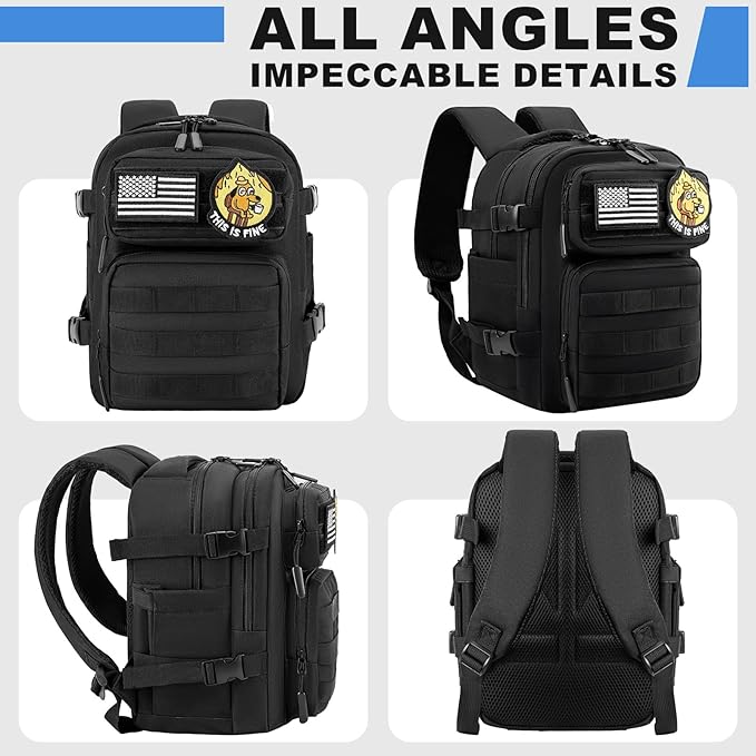 kcross 12L Mini Tactical Backpack for Men and Women Tactical Backpack Small for Hiking Small Tactical Bag