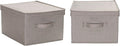Household Essentials Large Fabric Storage Bins 2 Pack Gray